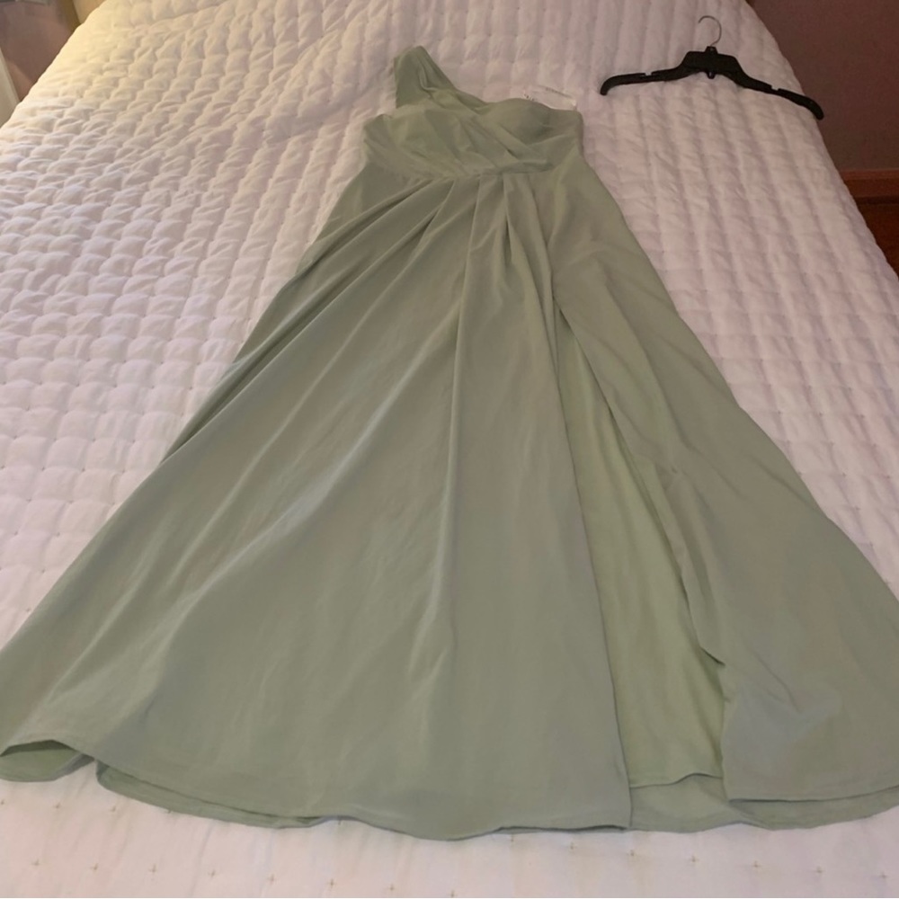Azazie Dusty Sage Bridesmaid Dress